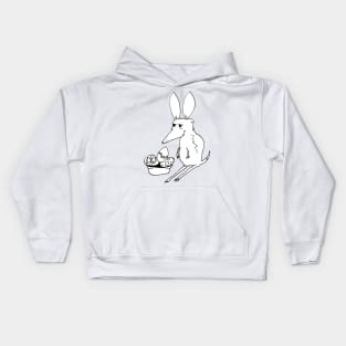 Chocolate Bilby with Basket Kids Hoodie